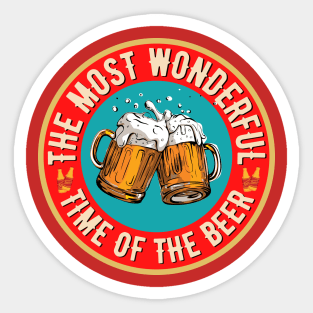 The Most Wonderful Time of the Beer Sticker